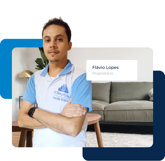 Flávio, proprietário da Solimpe SLZ